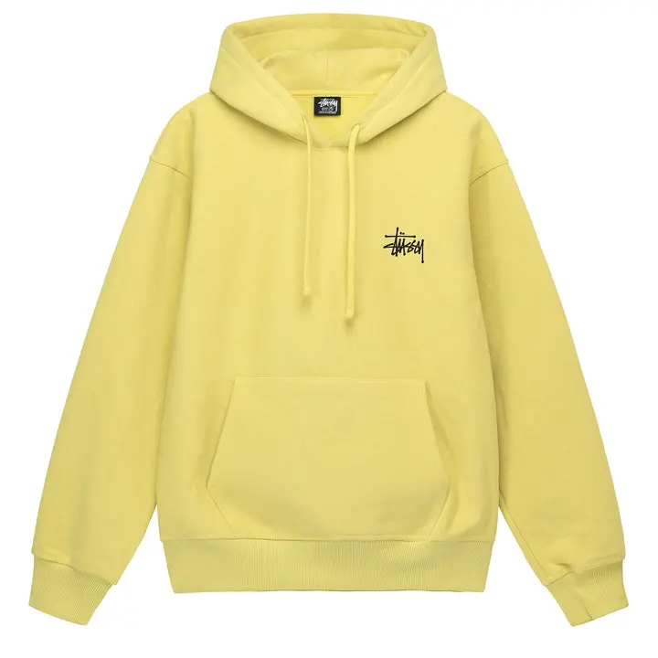 Latest Styles of Basic Stussy Hoodie Yellow